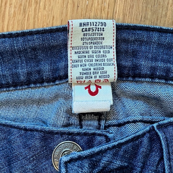 True Religion Women's Blue Jeans Boot Cut Made in USA Size 34 - Picture 7 of 9